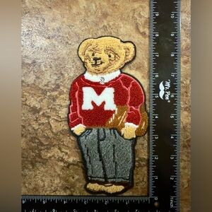 Polo by Ralph Lauren Bear Patch Red and Gray